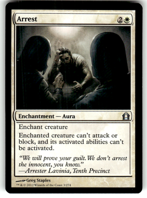 Arrest Return to Ravnica 3 U Magic: The Gathering Near Mint