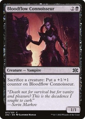 Bloodflow Connoisseur 2X2 71 NM Magic: The Gathering