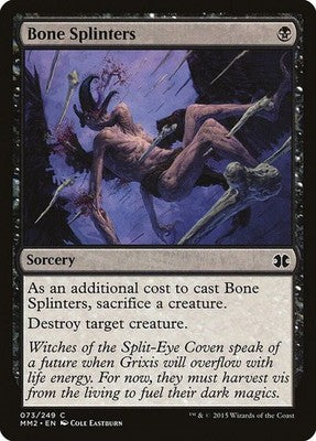 Bone Splinters MM2 73 NM Magic: The Gathering