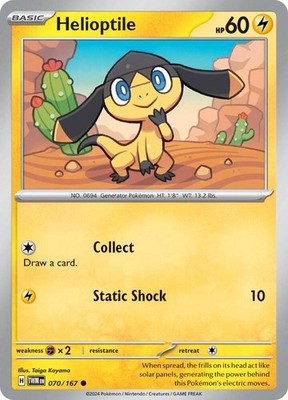 Helioptile 070/167 SV06: Twilight Masquerade Pokémon TCG