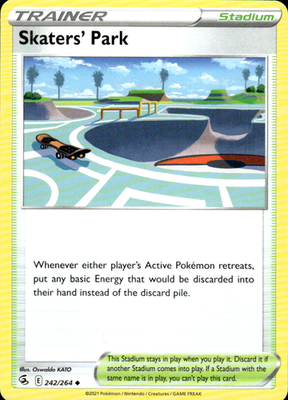 Skaters' Park Fusion Strike 242/264 Uncommon Pokémon — English Lightly Played