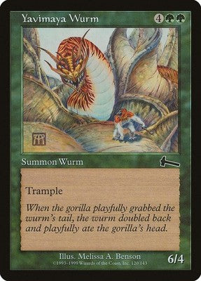 Yavimaya Wurm ULG 120 LP Magic: The Gathering