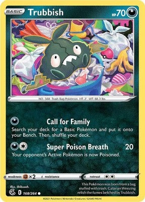 Trubbish 168/264 SWSH08: Fusion Strike Reverse Holofoil Pokémon TCG