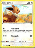 Eevee 125/203 Common Evolving Skies Pokemon Lightly Played