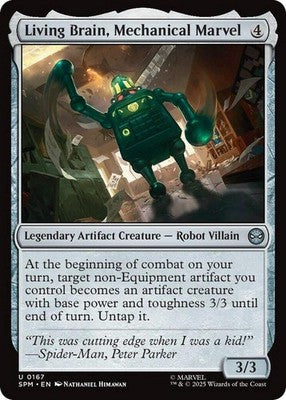 Living Brain, Mechanical Marvel SPM 167 NM Magic: The Gathering