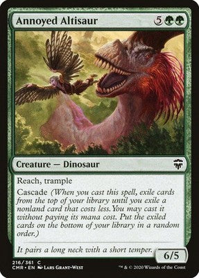 Annoyed Altisaur CMR 216 NM Magic: The Gathering