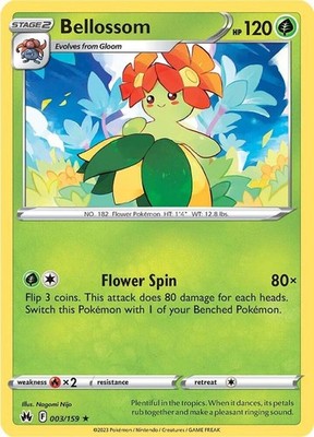Bellossom 003/159 SWSH: Crown Zenith Reverse Holofoil Pokémon TCG