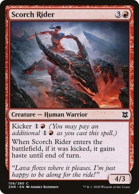 Scorch Rider ZNR 158 NM Magic: The Gathering