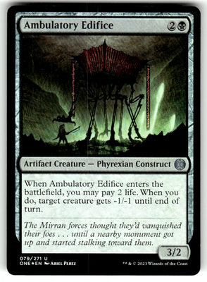 Ambulatory Edifice Phyrexia: All Will Be One 79 U Foil Magic: The Gathering