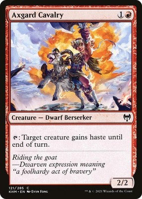 Axgard Cavalry KHM 121 NM Magic: The Gathering