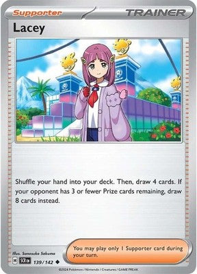 Lacey 139/142 SV07: Stellar Crown Reverse Holofoil Pokémon TCG