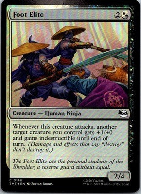 Foot Elite 0146 Common Teenage Mutant Ninja Turtles Magic: The Gathering Foil NM