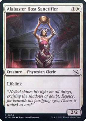 Alabaster Host Sanctifier MOM 4 NM Magic: The Gathering