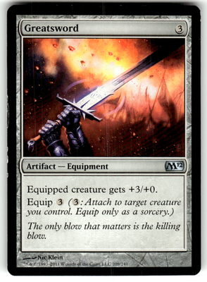 Greatsword Magic 2012 (M12) 209 U Magic: The Gathering Lightly Played