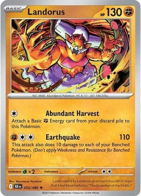 Landorus 053/086 SV: Black Bolt Reverse Holofoil Pokémon TCG