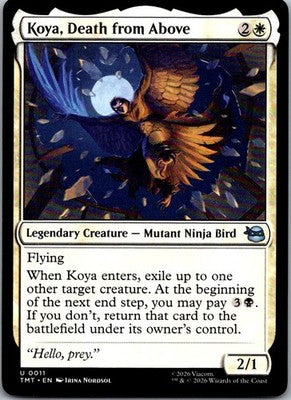 Koya, Death from Above 0011 Teenage Mutant Ninja Turtles Magic: The Gathering NM