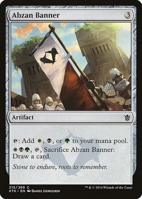 Abzan Banner KTK 215 LP Magic: The Gathering