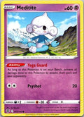 Meditite 072/195 Common Silver Tempest Pokemon Lightly Played