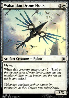 Wakandan Drone Flock Marvel Super Heroes 40 C Magic: The Gathering Near Mint