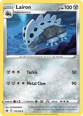 Lairon 110/198 SWSH06: Chilling Reign Pokémon TCG