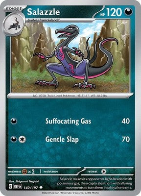 Salazzle 140/197 SV03: Obsidian Flames Pokémon TCG