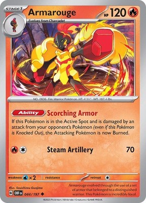 Armarouge 044/197 SV03: Obsidian Flames Pokémon TCG