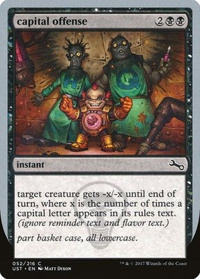 capital offense UST 52 NM Magic: The Gathering