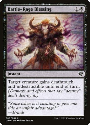 Battle-Rage Blessing DMU 80 NM Magic: The Gathering
