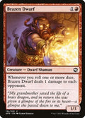 Brazen Dwarf AFR 134 Foil NM Magic: The Gathering