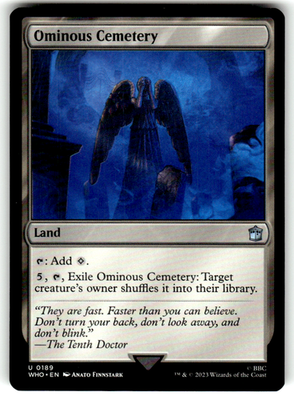 Ominous Cemetery Universes Beyond: Doctor Who 189 U Magic: The Gathering