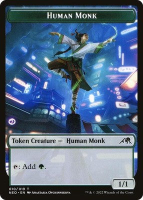 Human Monk TNEO 10 NM Magic: The Gathering