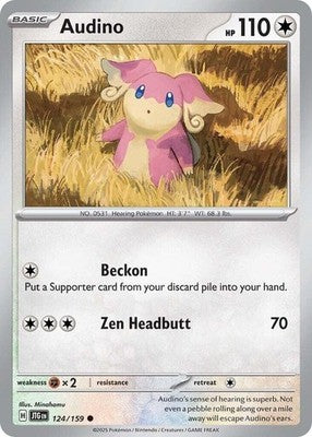 Audino 124/159 SV09: Journey Together Pokémon TCG