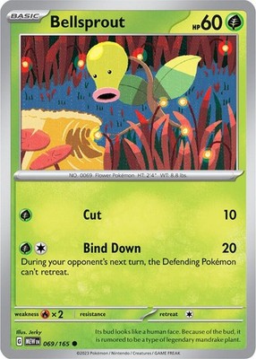 Bellsprout 069/165 SV: Scarlet & Violet 151 Pokémon TCG