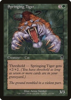 Springing Tiger ODY 272 MP Magic: The Gathering