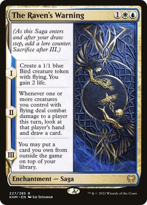 The Raven's Warning KHM 227 NM Magic: The Gathering
