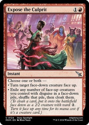 Expose the Culprit MKM 124 NM Magic: The Gathering