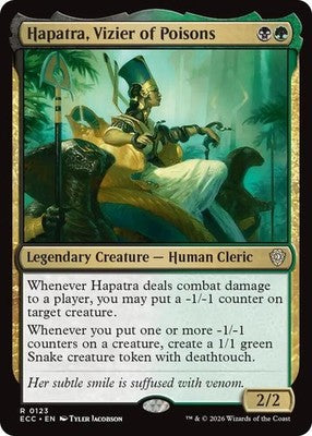 Hapatra, Vizier of Poisons ECC 123 NM Magic: The Gathering