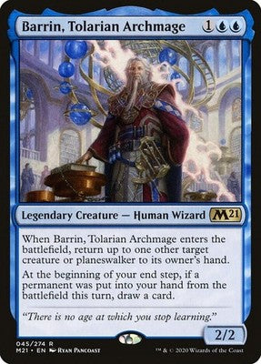 Barrin, Tolarian Archmage M21 45 NM Magic: The Gathering
