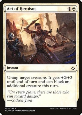 Act of Heroism HOU 1 NM Magic: The Gathering
