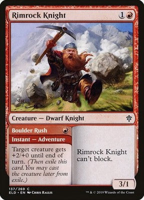 Rimrock Knight // Boulder Rush ELD 137 NM Magic: The Gathering