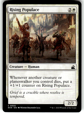 Rising Populace Ravnica Remastered 25 C Magic: The Gathering Near Mint