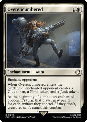 Overencumbered PIP 18 NM Magic: The Gathering