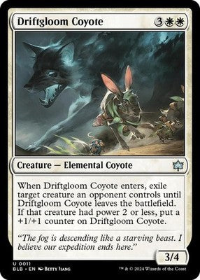 Driftgloom Coyote BLB 11 NM Magic: The Gathering
