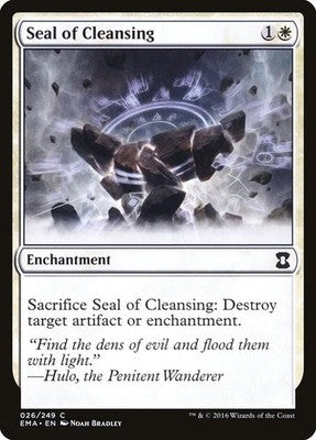 Seal of Cleansing EMA 26 NM Magic: The Gathering