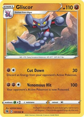 Gliscor 141/264 SWSH08: Fusion Strike Pokémon TCG