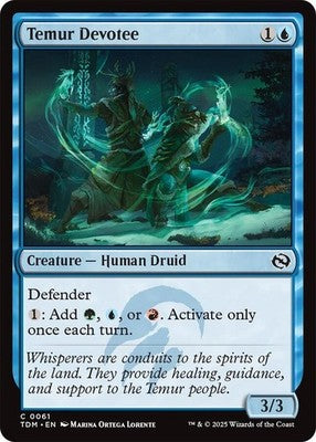 Temur Devotee TDM 61 NM Magic: The Gathering
