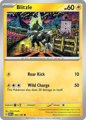 Blitzle 062/182 SV04: Paradox Rift Reverse Holofoil Pokémon TCG