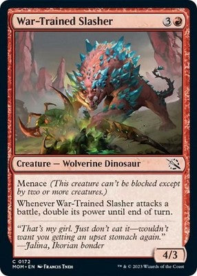 War-Trained Slasher MOM 172 NM Magic: The Gathering