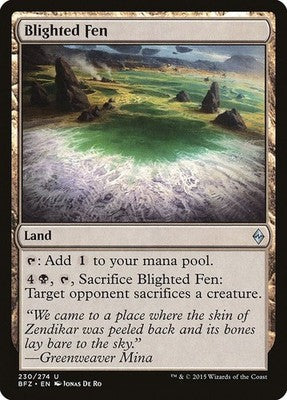 Blighted Fen BFZ 230 NM Magic: The Gathering