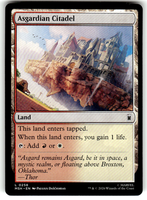 Asgardian Citadel Marvel Super Heroes 258 L Magic: The Gathering Near Mint